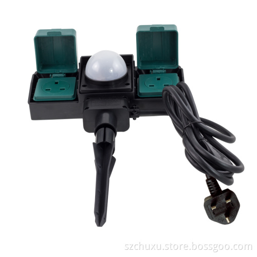 UK Outdoor Socket with Sensor